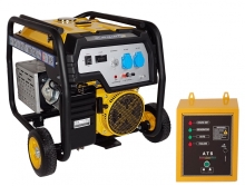 Stager FD 7500E+ATS generator open-frame 6kW, monofazat, benzina, automatizare