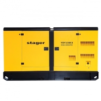 Generator insonorizat Stager YDY138S3, silent 1500rpm, diesel, trifazat, 125kVA, 180A, 1500rpm