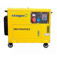 Generator insonorizat Stager YDE7000TD3, diesel, trifazat