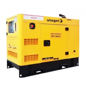 Generator insonorizat Stager YDY18S3 - E, silent 1500rpm, diesel, trifazat#1